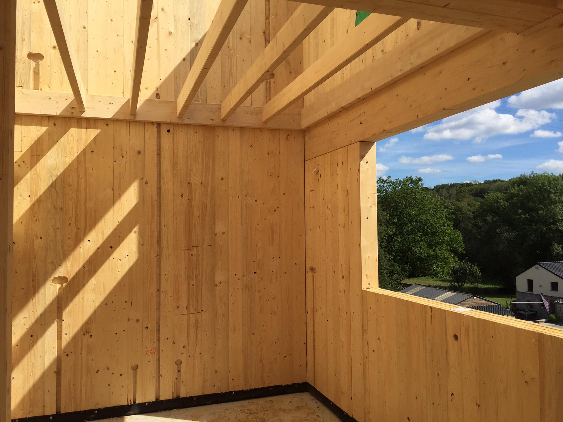 image Une structure en bois massif